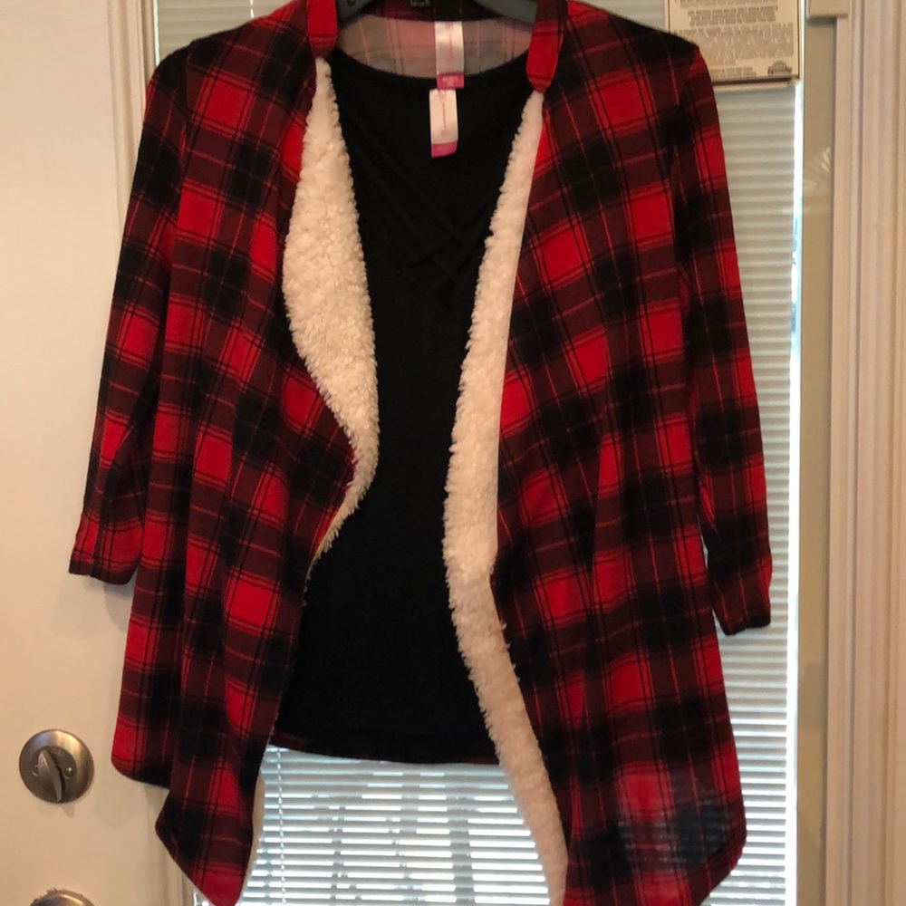 Two Piece Flannel Top